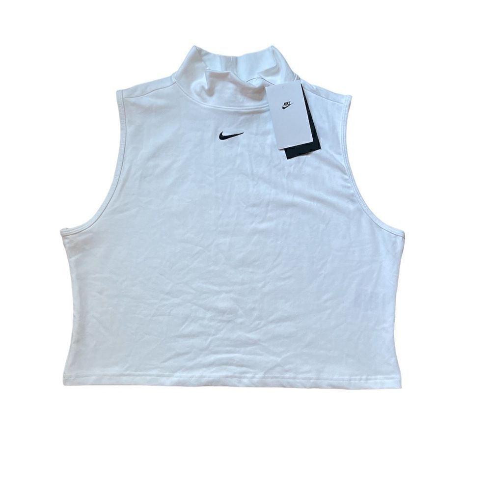 NIKE WMNS SLEEVELESS MOCK TOP WHITE SIZE XL - Picture 5 of 9